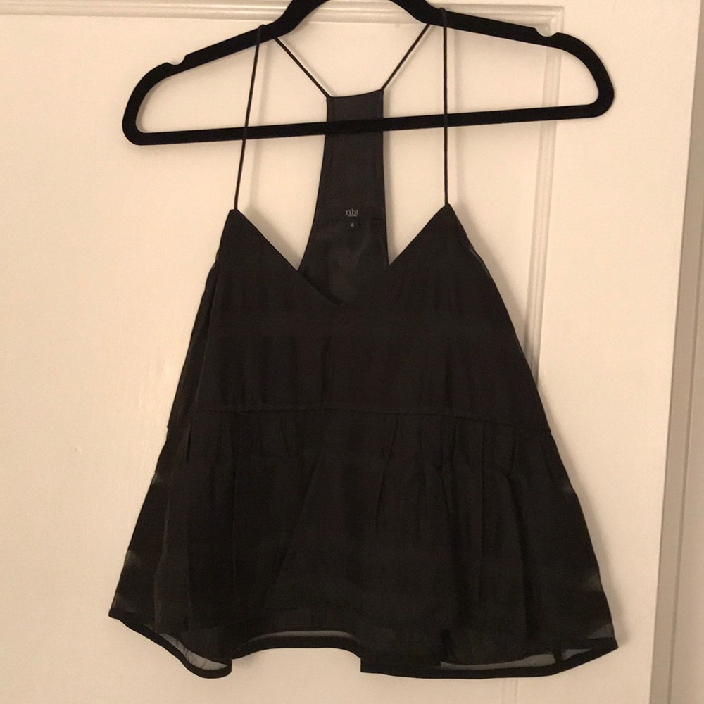 Tibi Black camisole top sz 4